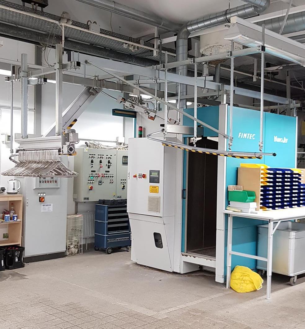 Icon Tunnelfinisheranlage Fintec Variojet 150 D-R